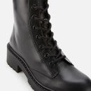 KENZO Women's Pike Leather Lace Up Boots - Black
