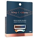 King C. Gillette Neck Razor Blades (3 Pack)
