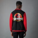 Jurassic Park Priimal Limited Variant Ranger Logo Unisex Varsity Jacket - Black/Red