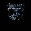 Jurassic Park Logo Metal Men's T-Shirt - Schwarz