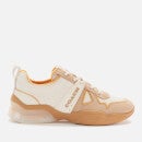 Coach Women's Citysole Leather/Terrycloth Running Style Trainers - Chalk/Tumeric