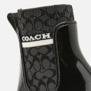 Coach Women's Rivington Signature Knit Rain Boots - Black