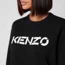 KENZO Women's Classic Fit Sweatshirt KENZO Logo - Black
