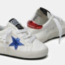Golden Goose Babies' Star Nappa Trainers - White/Blue/Red - UK 0.5 Infant
