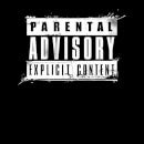 Parental Advisory Explicit Content White Men's T-Shirt - Black