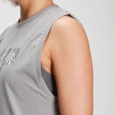 Camiseta sin mangas con sisas caídas drirelease® para mujer de MP - Gris tormenta
