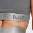MP Women's Adapt Textured Crop Top- Carbon - XXL