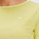 MP Женская футболка с завязками для тренировок - желтый цвет - XXS