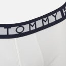 Tommy Hilfiger Men's 3-Pack Statement Waistband Trunks - Navy Blazer/Tango Red/White - S