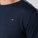 Tommy Hilfiger Men's Logo Tape T-Shirt - Navy Blazer - L