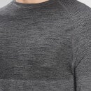 MP Essentials Seamless Long Sleeve Top til mænd – Storm Grey Marl - XS