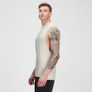Męska koszulka bez rękawów z kolekcji MP Training drirelease® z obniżonymi wycięciami na ramiona – ecru