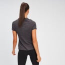 Damski T-shirt z kolekcji Performance MP – czarny/Charcoal Marl - XXS