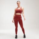 MP Shape sømløs sports-bh med krydsende stropper til kvinder – Burnt Red