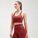 Brassière de sport à dos croisé sans coutures MP Shape Seamless Ultra pour femmes – Rouille - XS