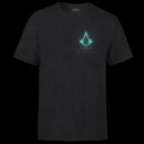 Assassins Creed Valhalla Glow In The Dark Unisex T-Shirt - Black Acid Wash