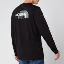 The North Face Men's Long Sleeve Easy T-Shirt - TNF Black/Zinc Grey - S
