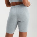 MP Women's Outline Graphic Cycling Shorts - Grey Marl - S