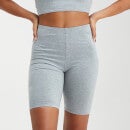 MP Women's Outline Graphic Cycling Shorts - Grey Marl - XS