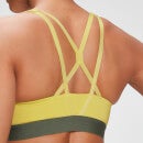 MP Women's Branded Training Sports Bra - Washed Yellow - XS