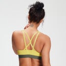 MP Women's Branded Training Sports Bra - Washed Yellow - S