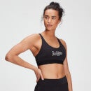 Women's Branded Training Sports Bra, Black