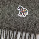 PS Paul Smith Men's Zebra Badge Scarf - Grey