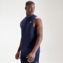 Męska treningowa koszulka bez rękawów z kolekcji Essentials MP – granatowa - XXS