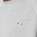 Maison Kitsuné Men's Tricolor Fox Patch Clean Sweatshirt - Grey Melange