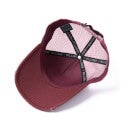 Milliner Fired Brick Distressed Cotton Trucker Made 3D Embroidered