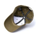 Milliner 6 Panel Cotton Baseball Cap Military Olive Mr Flat Embroidered