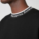 Acne Studios Men's Logo Rib Sweatshirt - Black - XXL