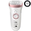 Braun Silk-épil Epilators Silk-épil 9-720 Wet & Dry Epilator with 3 Extras including Shaver Head