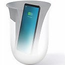 Lexon Oblio Wireless Charging Station and UV Sanitiser - White