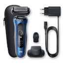 Braun Series 6 Electric Shaver with Precision Trimmer and Shaver Head Replacement Bundle