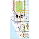 Kikkerland New York Map Magnets