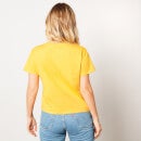 Back to the Future Kanji Triangle Cropped T-Shirt - Mustard