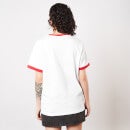 A Nightmare On Elm Street Don't Fall Asleep Unisex Ringer T-Shirt - White / Red