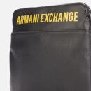 Armani Exchange Men's Logo Flat Messenger Bag - Black