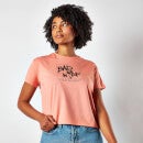 T-Shirt Doctor Who Bad Wolf Femme Cropped - Coral