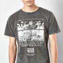 Doctor Who First Doctor Unisex T-Shirt - Black Acid Wash