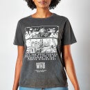 Doctor Who First Doctor Unisex T-Shirt - Black Acid Wash