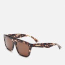 Bottega Veneta Women's Flat Arch Sunglasses - Havana/Brown