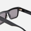 Bottega Veneta Women's Rectangle Acetate Sunglasses - Black/Grey