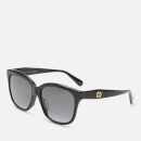 Gucci Women's Classic Acetate Sunglasses - Black/Grey