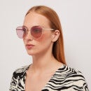 Gucci Women's Monogram Sunglasses - Gold/Pink