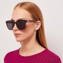 Gucci Women's Acetate Sunglasses - Black/Grey