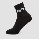 MP Women's Essentials Crew Socks (2 pakker) Sort - UK 3-6