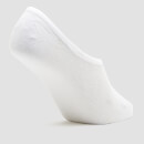 MP Women's Invisible Socks - White/Neon (3 Pack) - UK 3-6