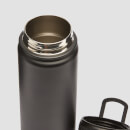 MP vidutinio dydžio metalinis vandens butelis – Juoda – 500 ml